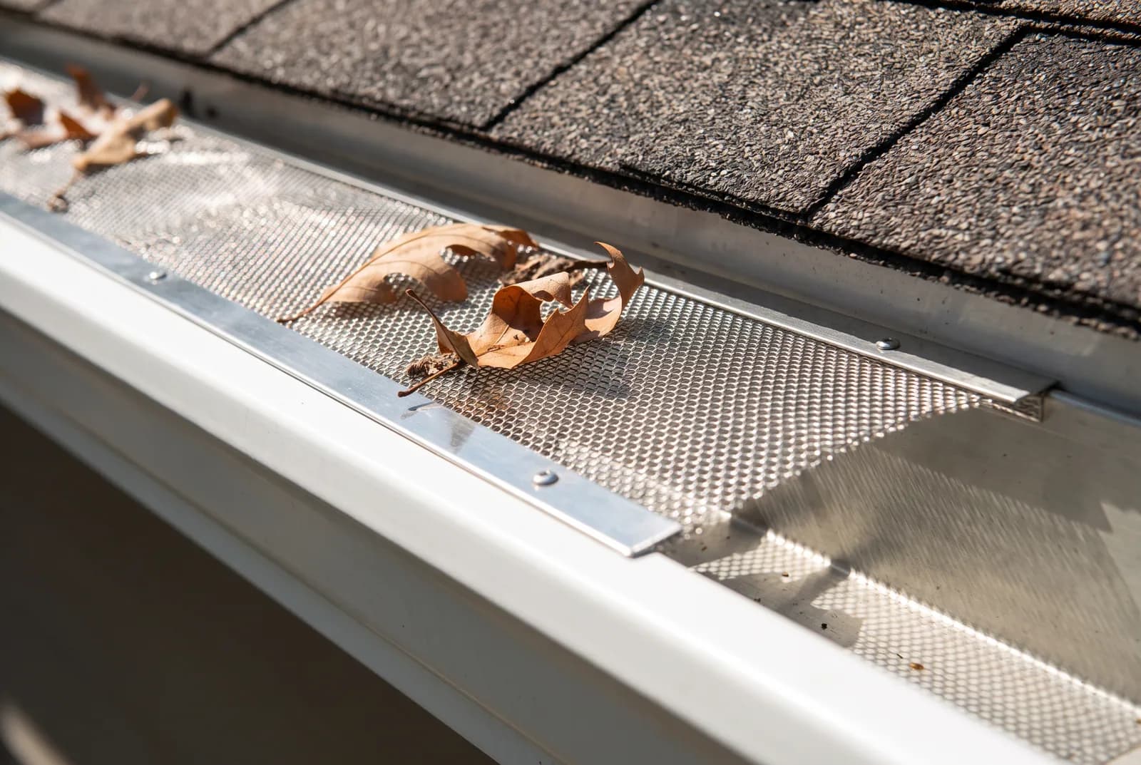 Perforated gutter guard sections, the mesh that keeps leaves out